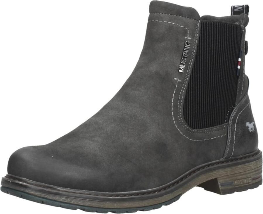 Mustang Shoes Chelsea-boots slip-on boots ankle boots block heel side stretch insert - Foto 5