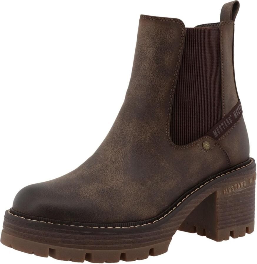MUSTANG Chelsea boots 'Madlin' bruin