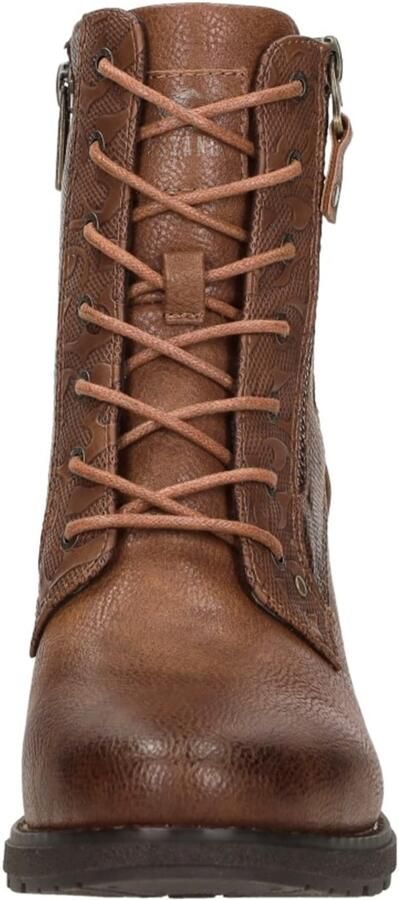 Mustang Veterschoenen Hak Veterschoenen Hak cognac - Foto 3