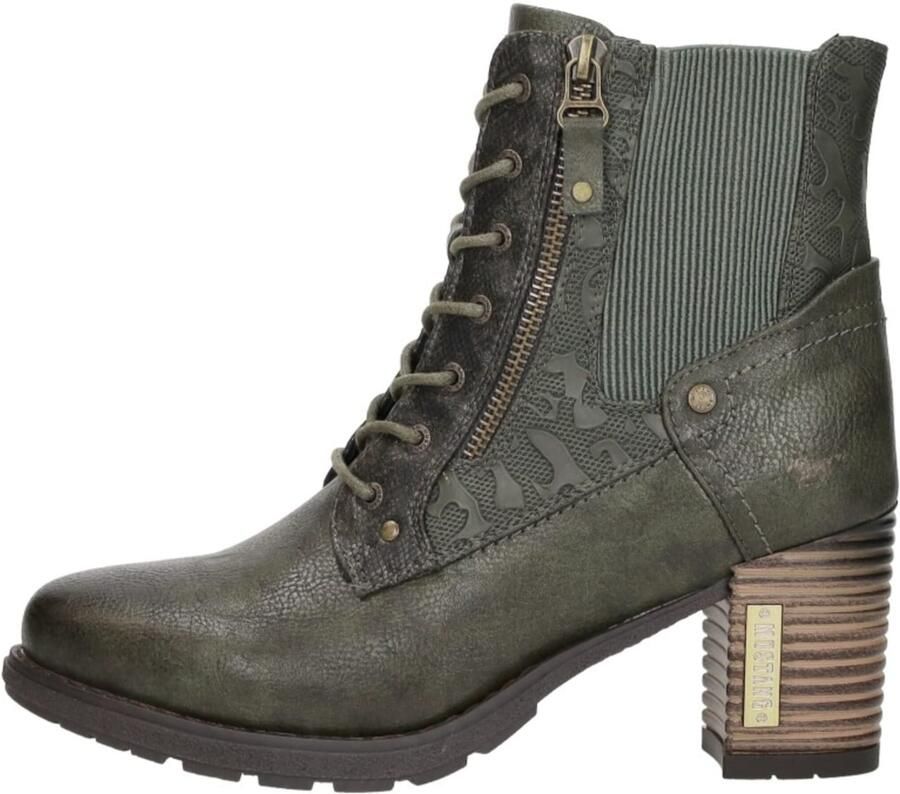 Mustang Veterschoenen Hak Veterschoenen Hak khaki