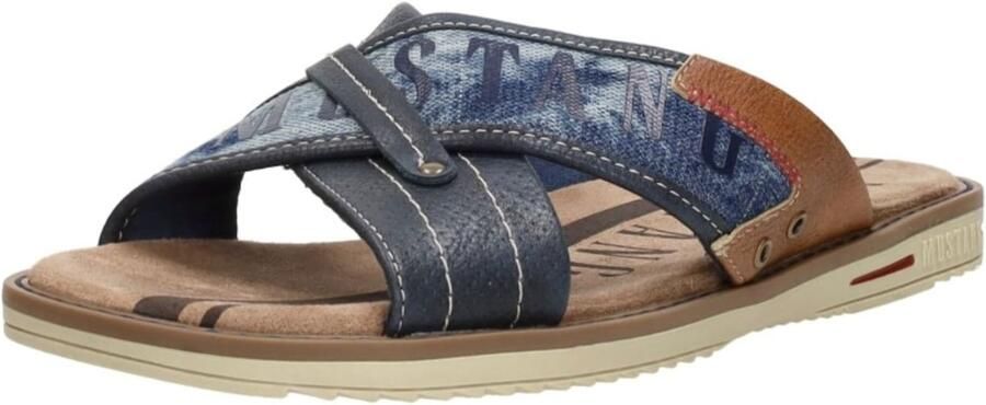 Mustang Shoes Slippers zomerschoen slippers badschoen met opvallende logo-opschrift - Foto 5