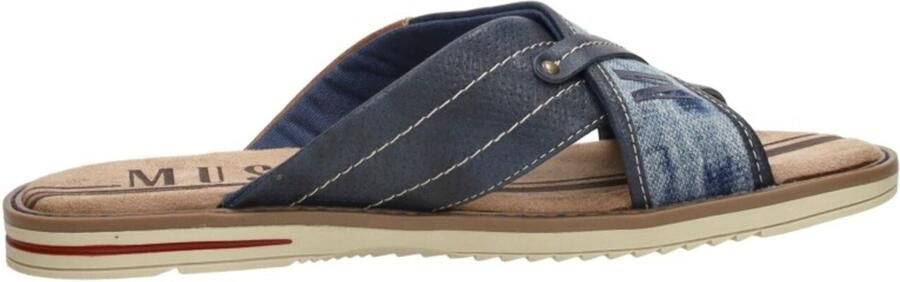 Mustang Shoes Slippers zomerschoen slippers badschoen met opvallende logo-opschrift - Foto 6