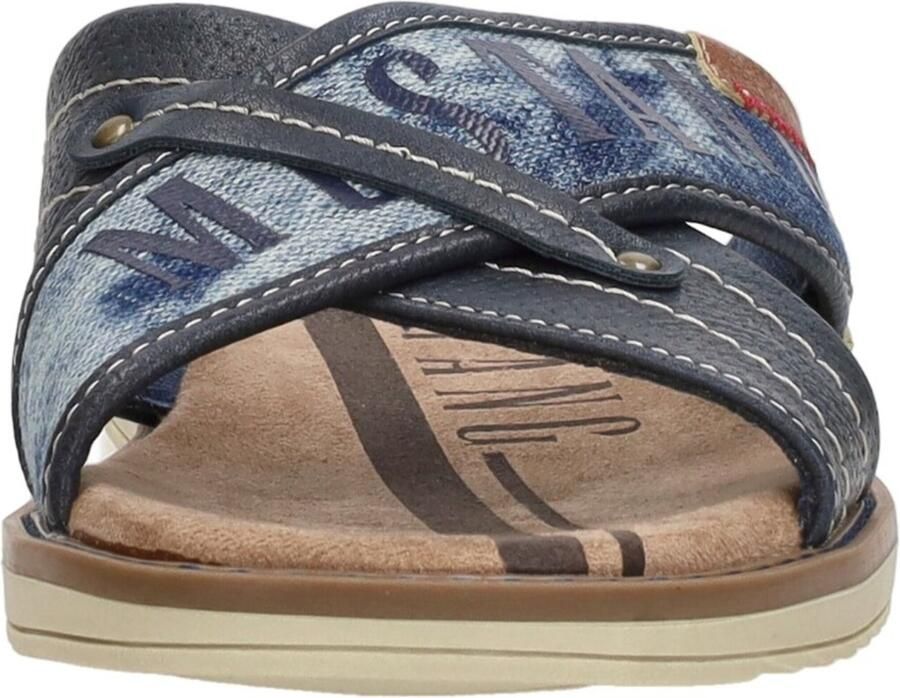 Mustang Shoes Slippers zomerschoen slippers badschoen met opvallende logo-opschrift - Foto 3