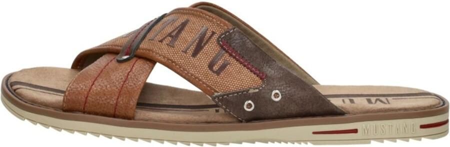 Mustang Shoes Slippers zomerschoen slippers badschoen met opvallende logo-opschrift - Foto 2