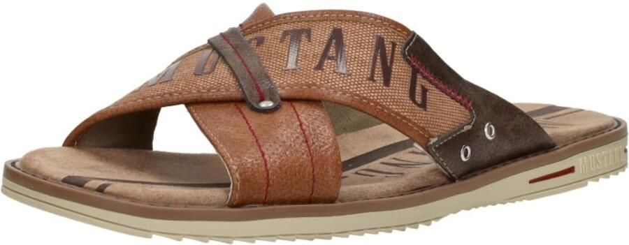 Mustang Shoes Slippers zomerschoen slippers badschoen met opvallende logo-opschrift - Foto 6