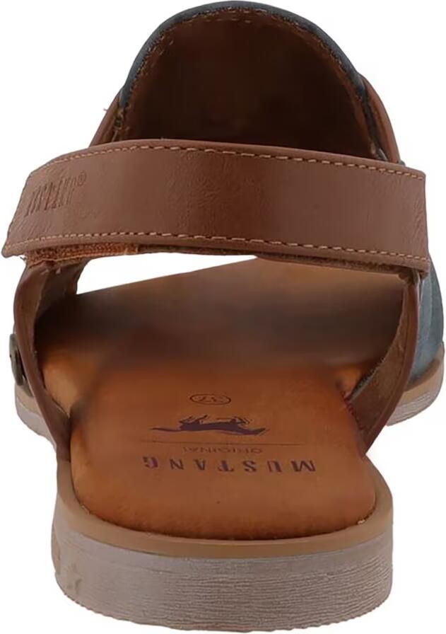 MUSTANG Sandaal blauw denim cognac - Foto 4