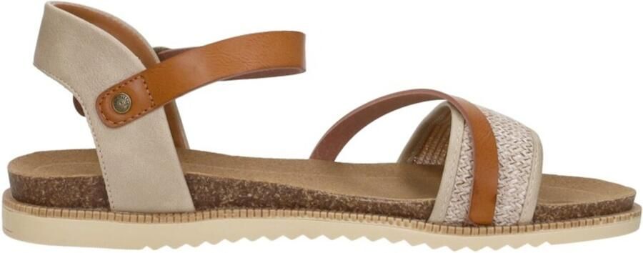 Mustang Sandalen Plat Sandalen Plat Beige