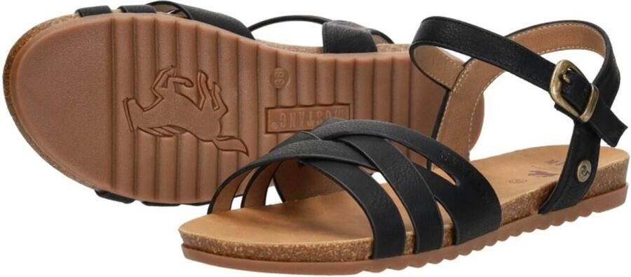 Mustang Sandalen Plat Sandalen Plat zwart - Foto 6