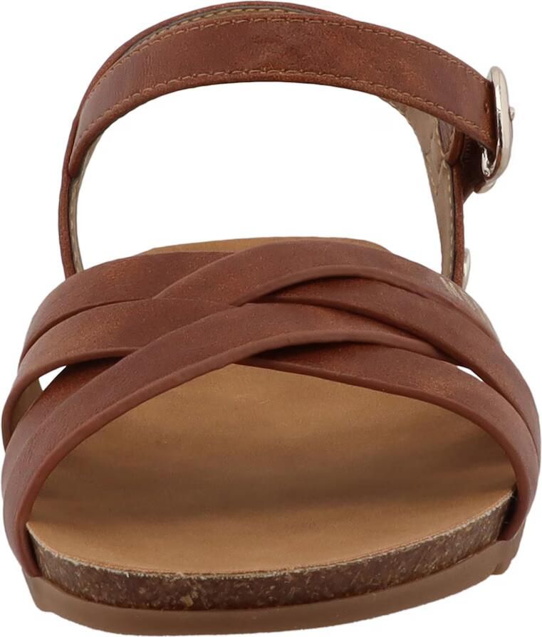 Mustang Sandalen Plat Sandalen Plat Cognac - Foto 13