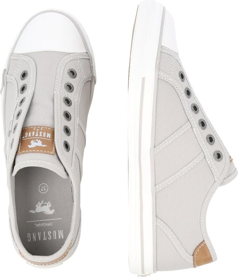 Mustang dames canvas sneaker grijs - Foto 4