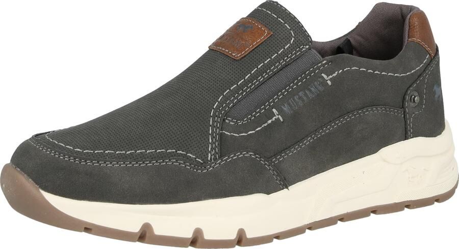MUSTANG Slip-ons bruin donkergrijs - Foto 2