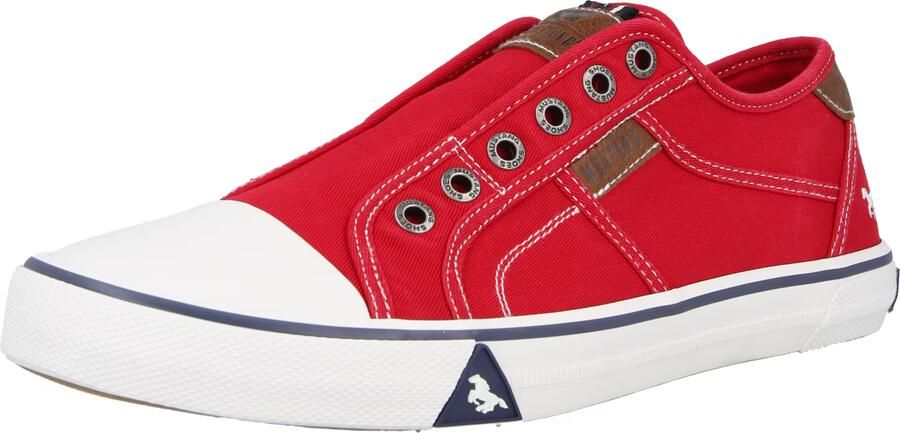 Mustang heren sneaker van canvas rood - Foto 2