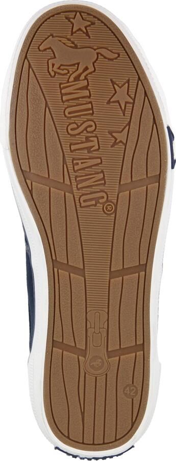 Mustang heren canvas sportschoenen donkerblauw - Foto 4