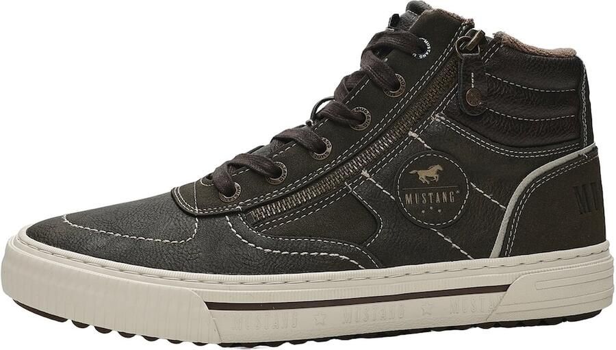 MUSTANG Sneakers hoog donkergroen