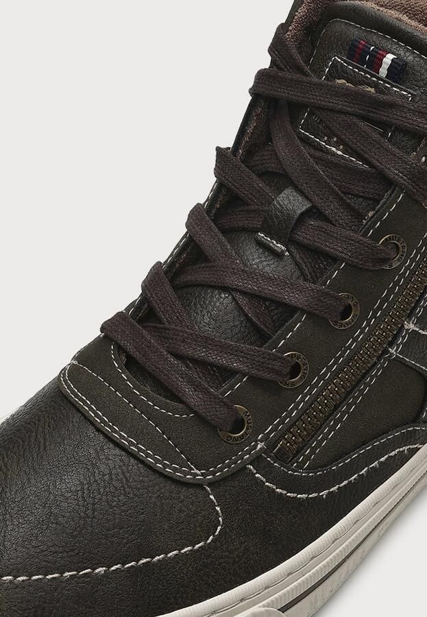 MUSTANG Sneakers hoog donkergroen - Foto 4