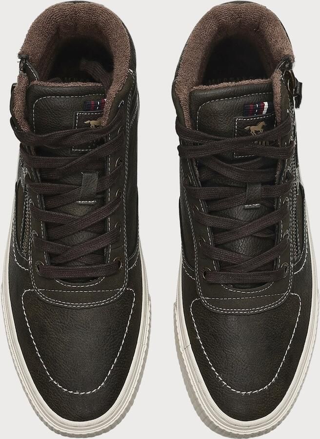 MUSTANG Sneakers hoog donkergroen - Foto 3