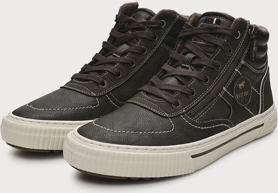 MUSTANG Sneakers hoog donkergroen - Foto 5