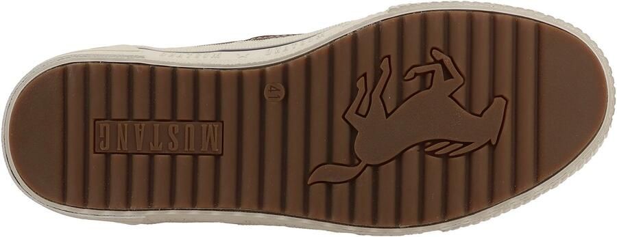 MUSTANG Sneakers hoog navy chocoladebruin - Foto 5