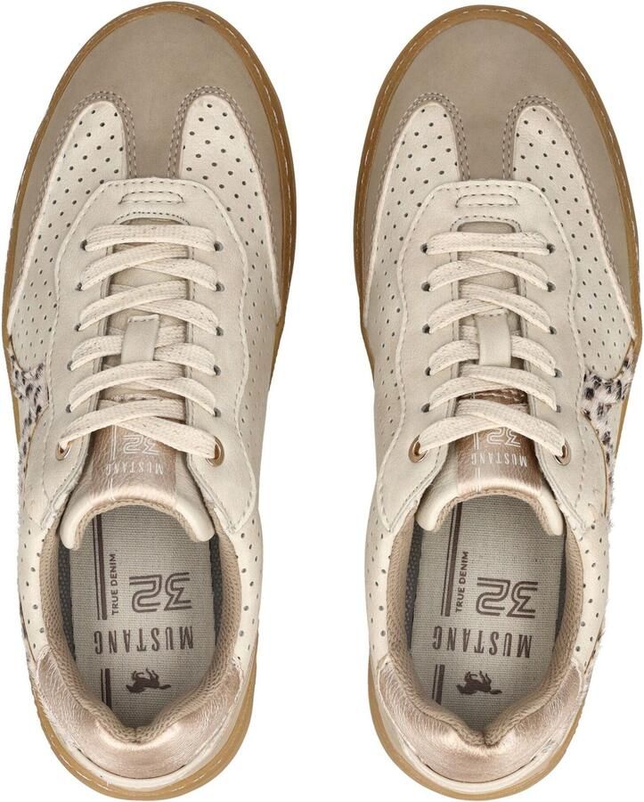 MUSTANG Sneakers laag beige brons zwart eierschaal - Foto 5
