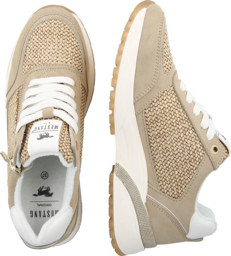 MUSTANG Sneakers laag beige camel - Foto 3