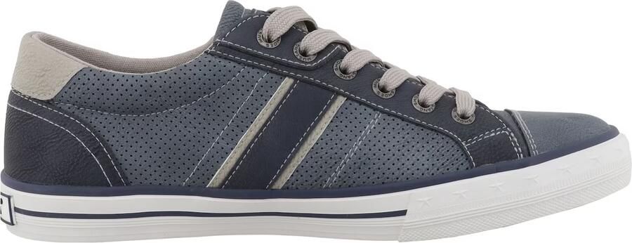 MUSTANG Sneakers laag beige marine saffier - Foto 6