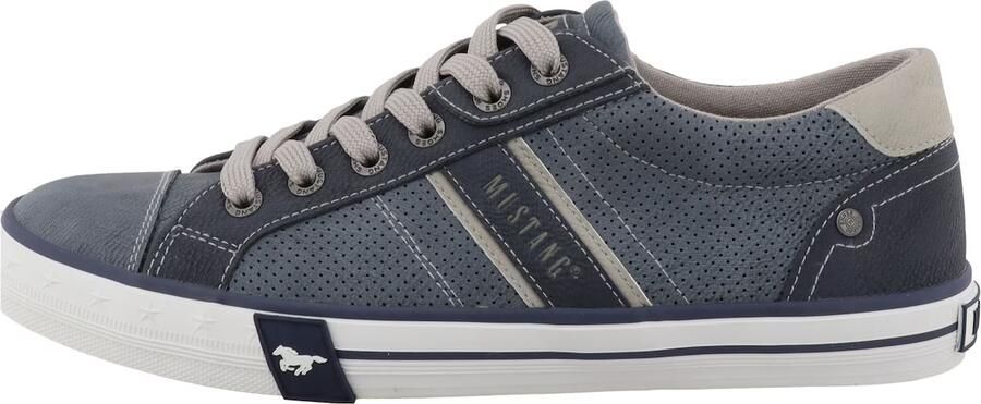 MUSTANG Sneakers laag beige marine saffier - Foto 5