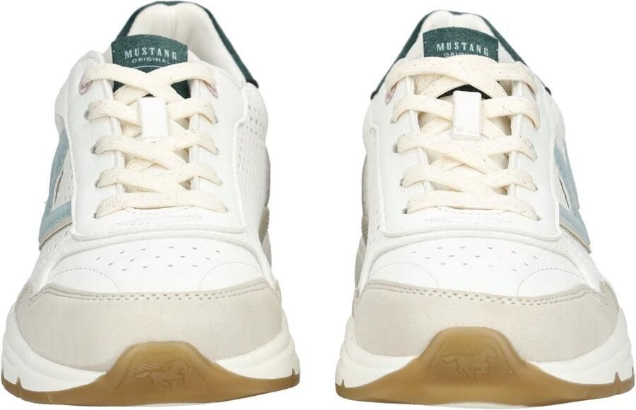MUSTANG Sneakers laag beige smoky blue oudroze wit - Foto 3