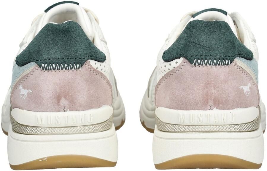 MUSTANG Sneakers laag beige smoky blue oudroze wit - Foto 4