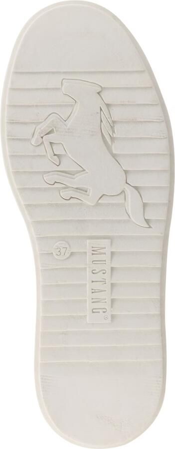 MUSTANG Sneakers laag beige wit - Foto 5