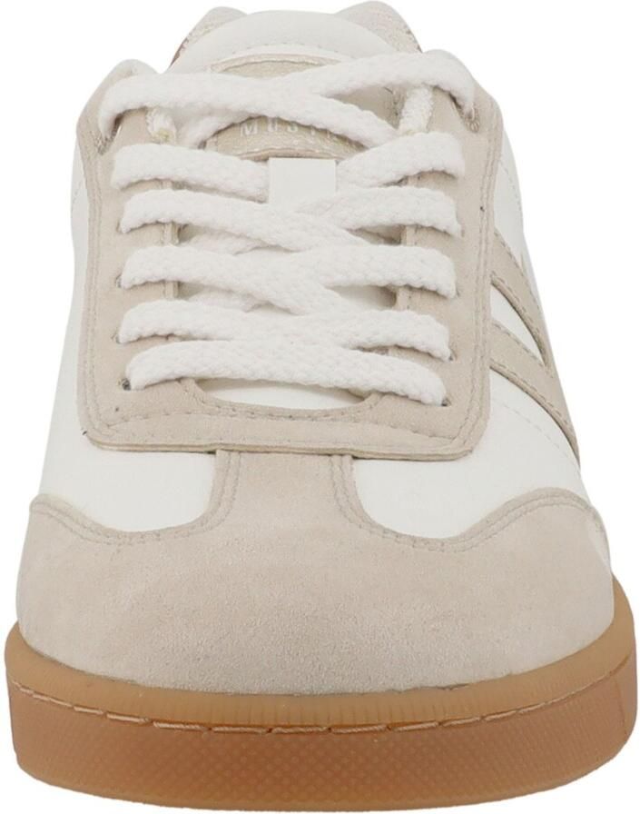 MUSTANG Sneakers laag beige wit - Foto 2