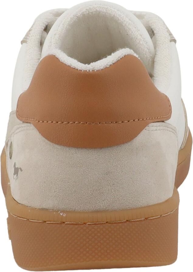 MUSTANG Sneakers laag beige wit - Foto 3