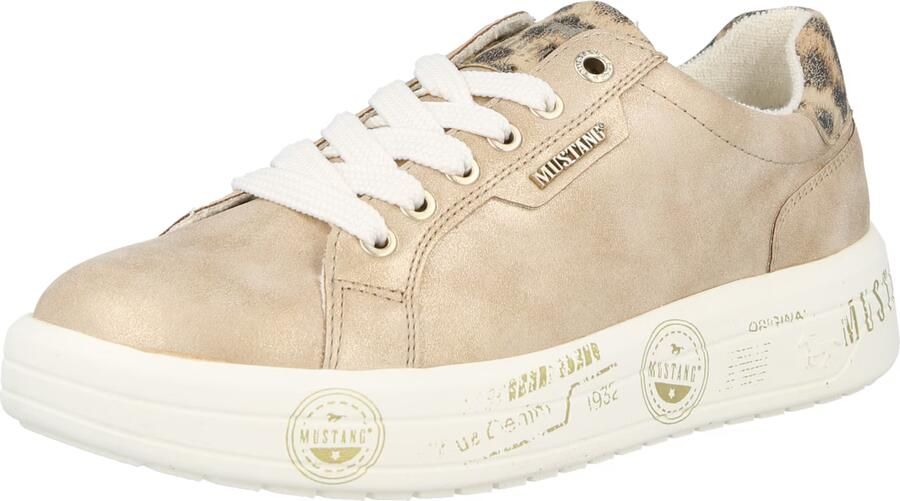 MUSTANG Sneakers laag beige zwart gemêleerd - Foto 6