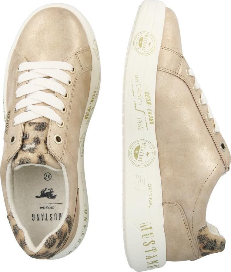 MUSTANG Sneakers laag beige zwart gemêleerd - Foto 7