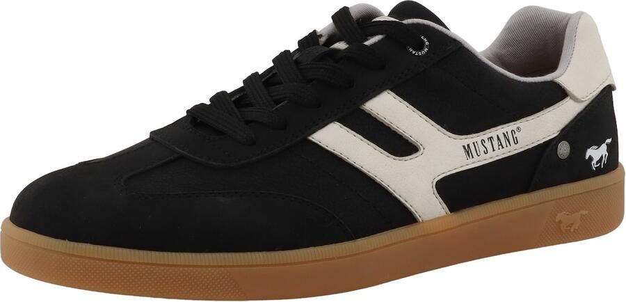 MUSTANG Sneakers laag beige zwart