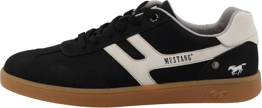 MUSTANG Sneakers laag beige zwart - Foto 4