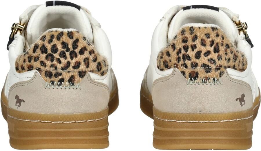 MUSTANG Sneakers laag bruin taupe zwart wit - Foto 4