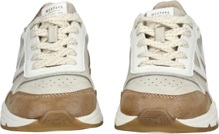MUSTANG Sneakers laag bruin wit - Foto 3