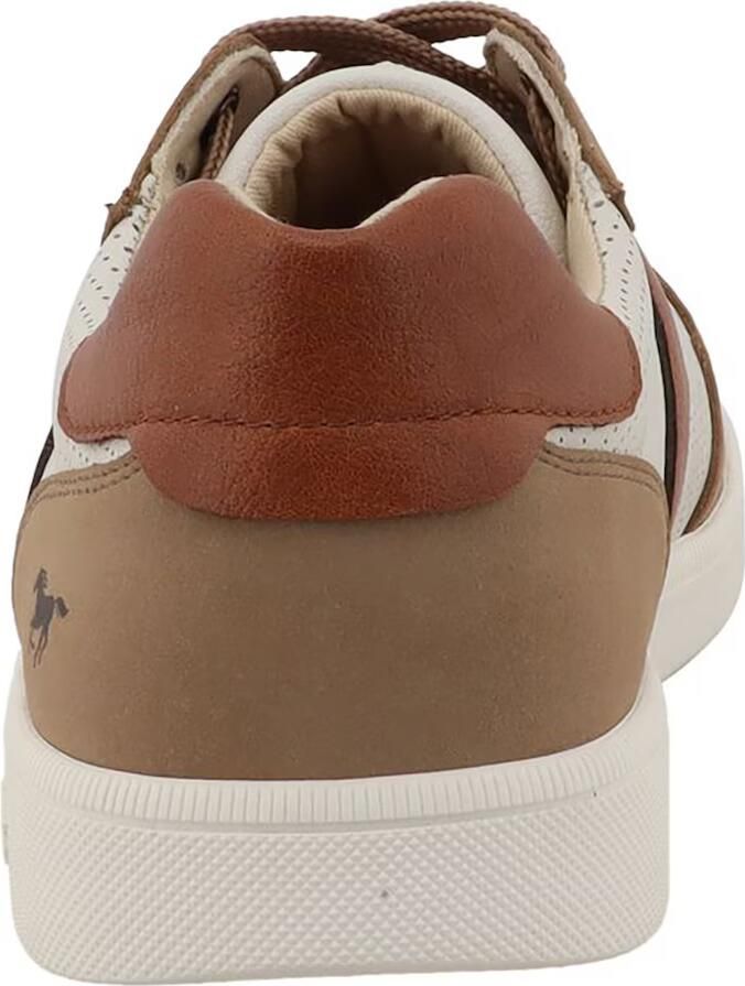 MUSTANG Sneakers laag camel cognac zwart offwhite - Foto 3