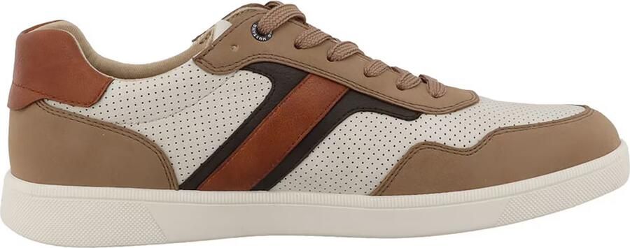 MUSTANG Sneakers laag camel cognac zwart offwhite - Foto 5