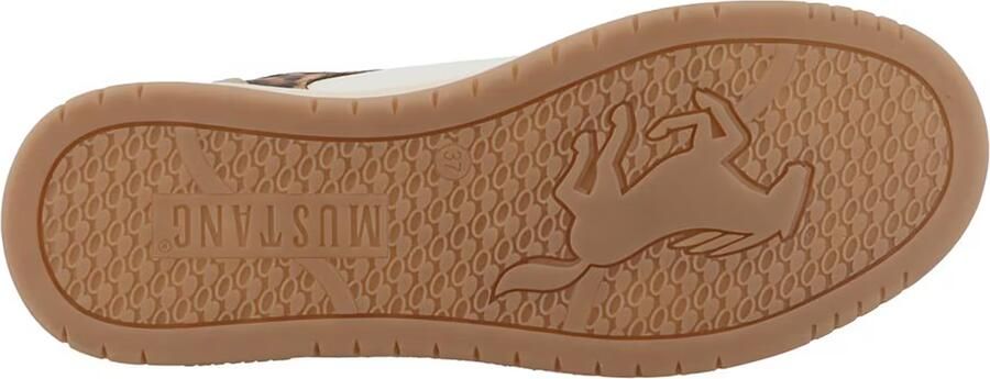 MUSTANG Sneakers laag crème bruin lichtroze wit - Foto 8