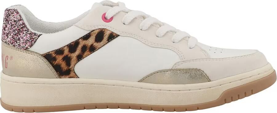 MUSTANG Sneakers laag crème bruin lichtroze wit - Foto 7
