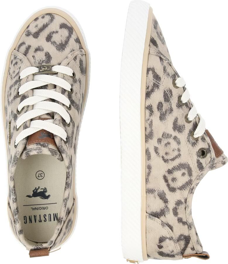 MUSTANG Sneakers laag donkerbeige donkerbruin - Foto 2