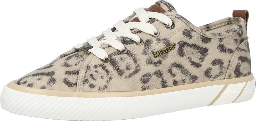MUSTANG Sneakers laag donkerbeige donkerbruin