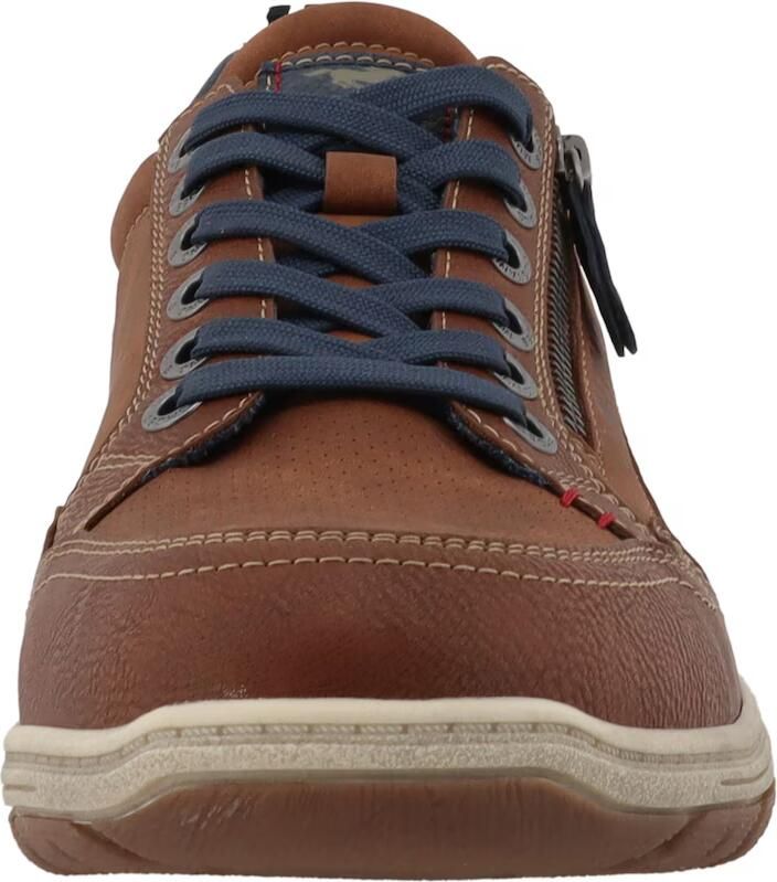 MUSTANG Sneakers laag donkerblauw cognac - Foto 2