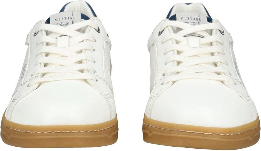 MUSTANG Sneakers laag donkerblauw greige wit - Foto 3