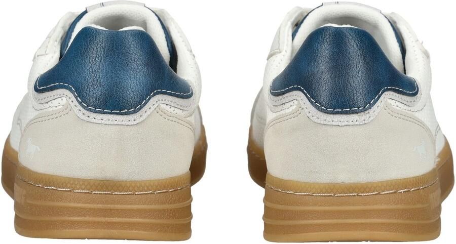 MUSTANG Sneakers laag donkerblauw greige wit - Foto 4