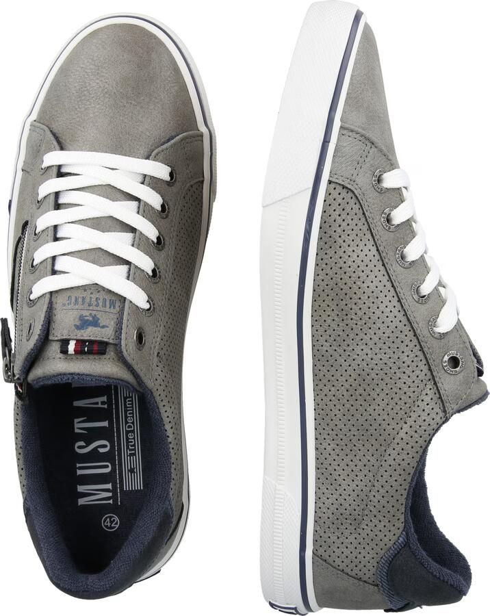 MUSTANG Sneakers laag donkerblauw grijs - Foto 3