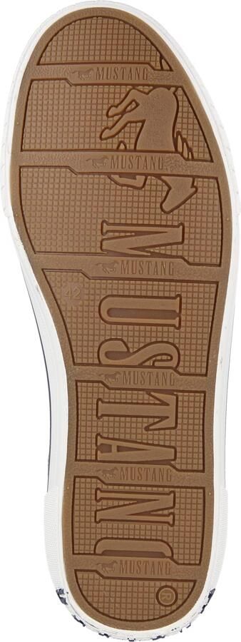 MUSTANG Sneakers laag donkerblauw wit - Foto 4