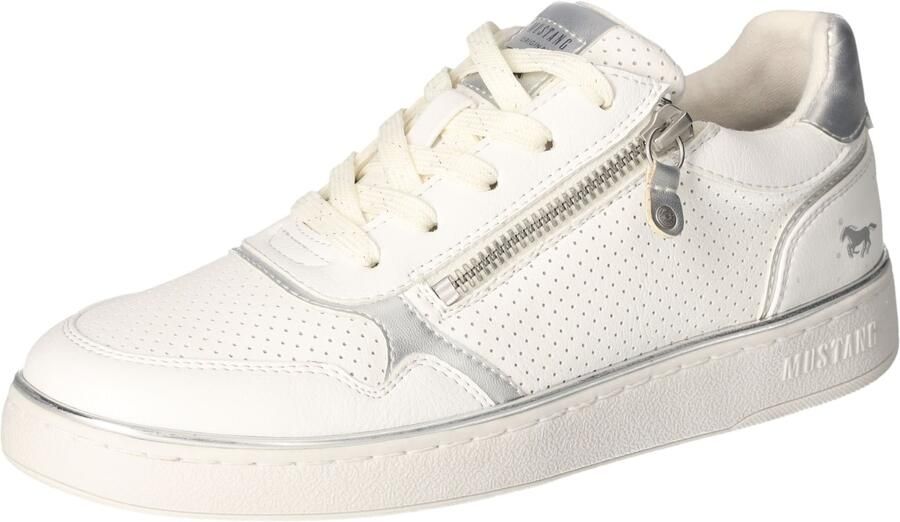 Mustang Shoes Sneakers plateausneaker veterschoen met rits
