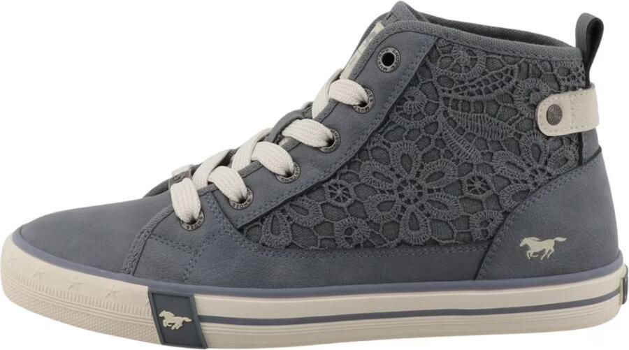 Mustang dames high top sneakers blauw (jeans) - Foto 3
